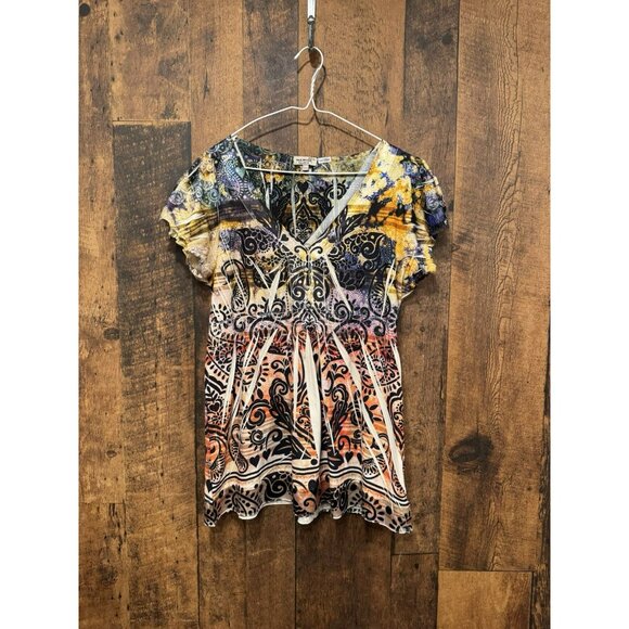 Women's One World beautiful blouse top Size XL Creases in the fabric - Picture 2 of 7